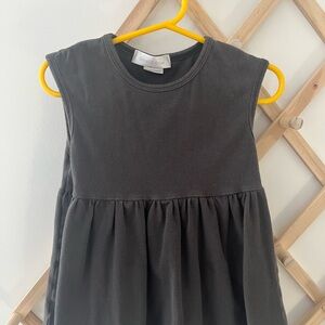Feral & Free Dark Grey Sleeveless Gathered Dress